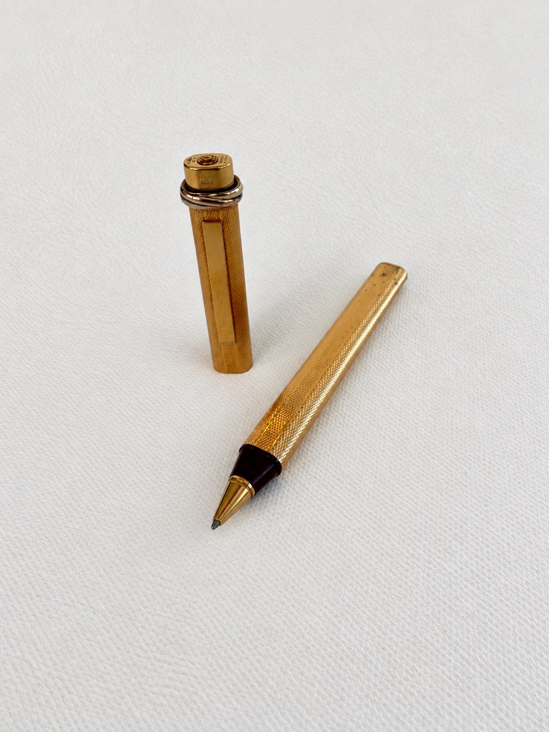 Vintage Cartier Trinity Rollerball Pen Gold Plated | France
