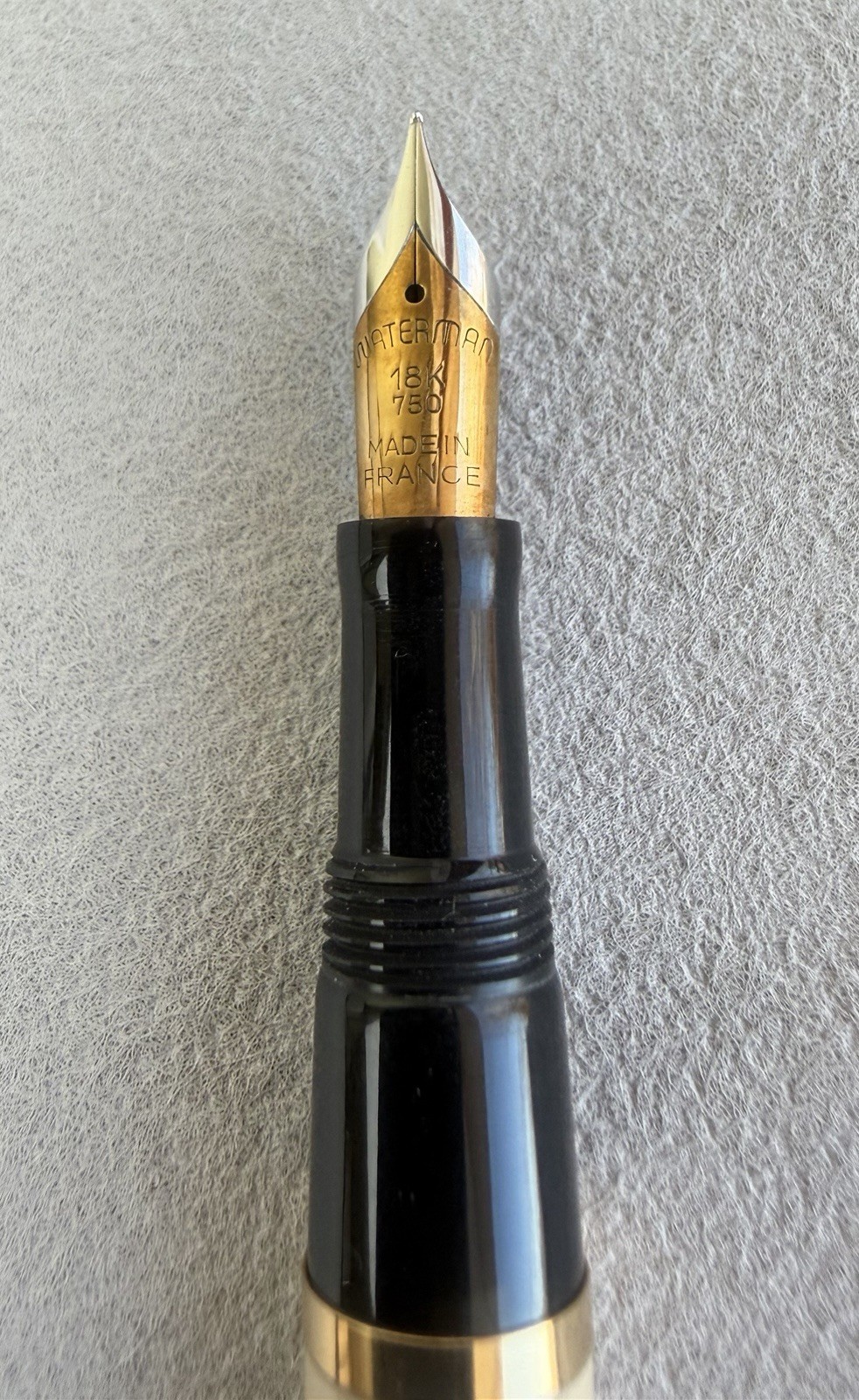 Vintage Waterman Fountain Pen 18K Gold Nib France - Image 5