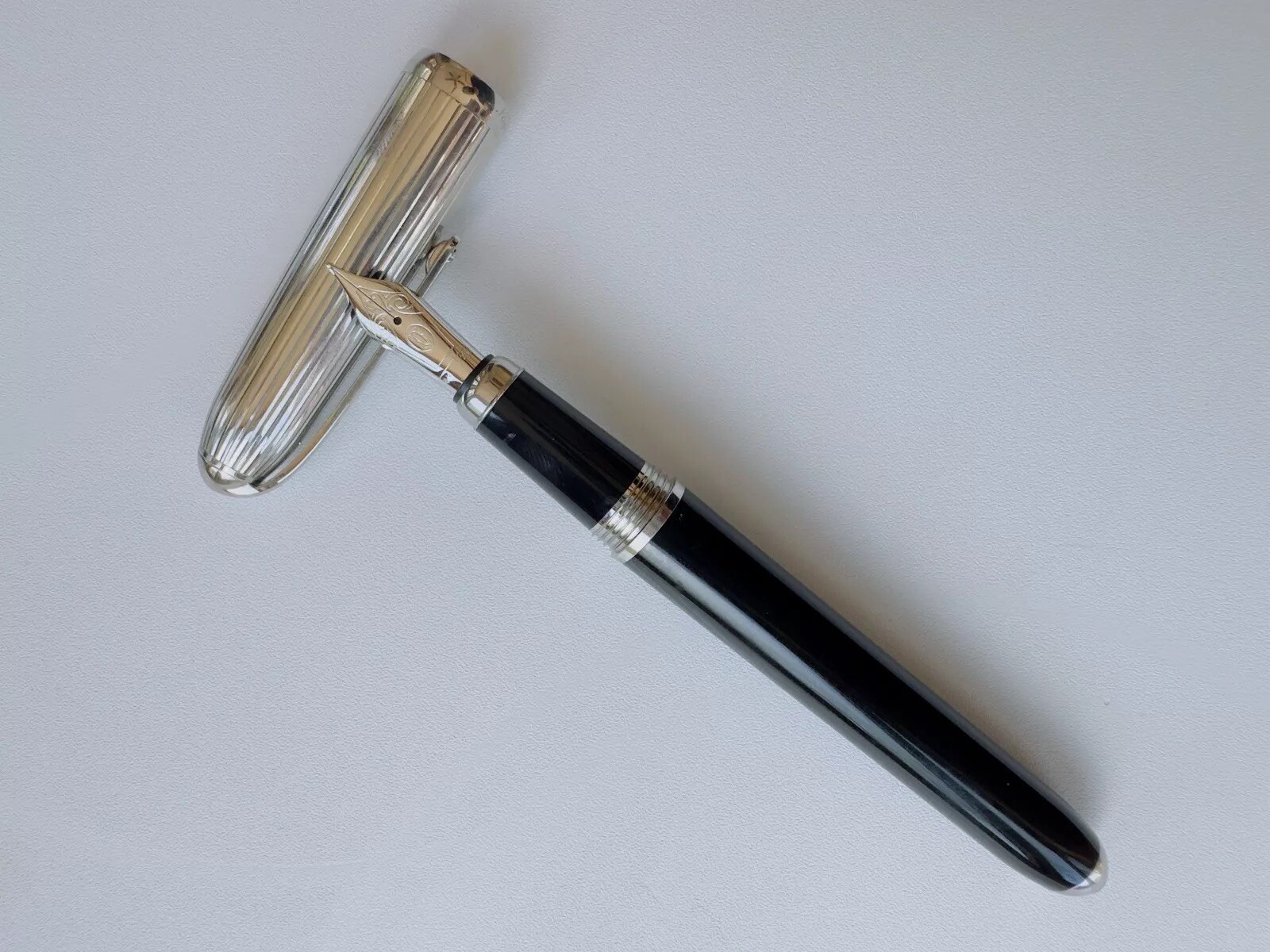 Stipula Etruria Nuda Fountain Pen Sterling Silver and 14K Nib Limited Edition