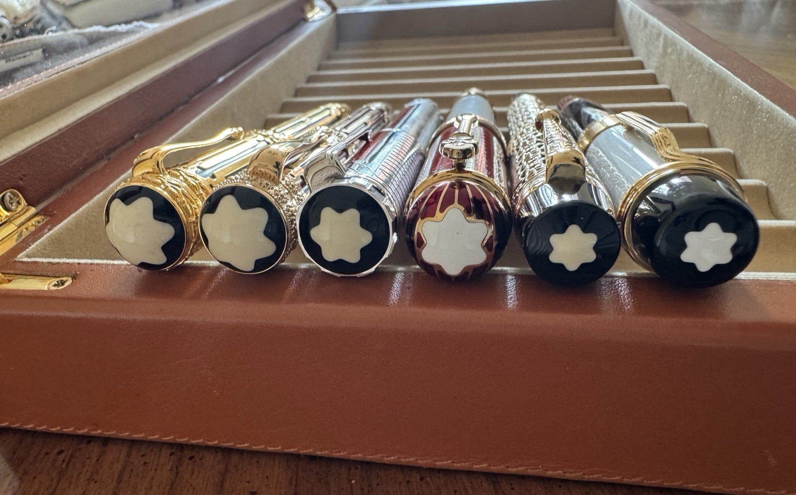 Montblanc Patron Of Art Limited Edition 6 Fountain Pens Set 18K Gold Nib - Image 12