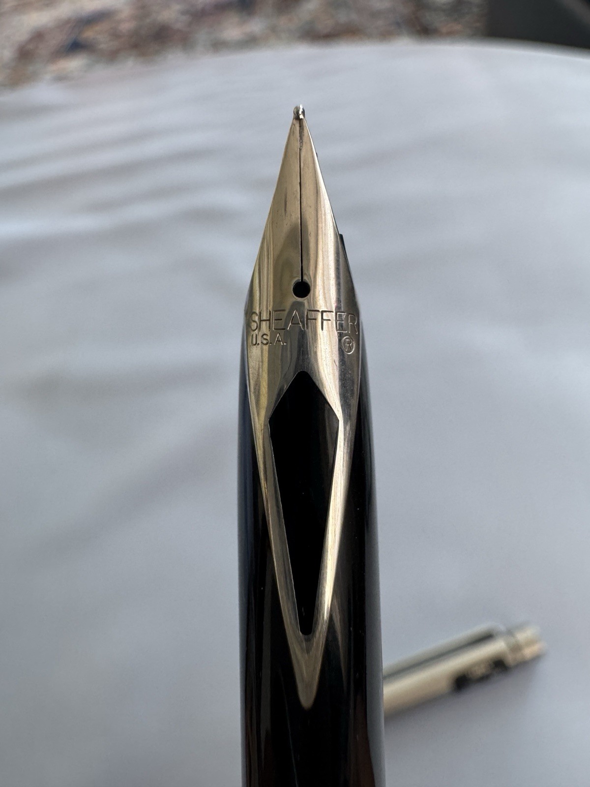 Sheaffer Targa Lifetime Stainless Steel Fountain Pen F Nib - Image 5