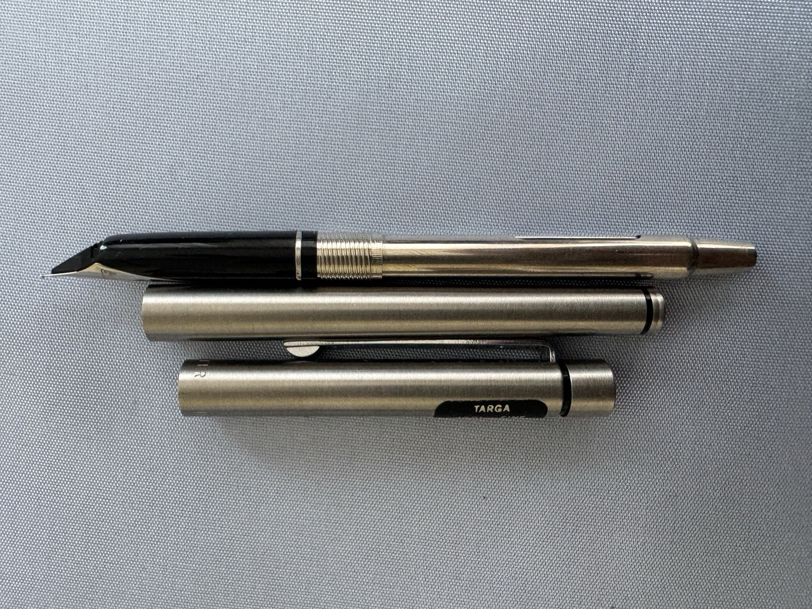 Sheaffer Targa Lifetime Stainless Steel Fountain Pen F Nib - Image 7