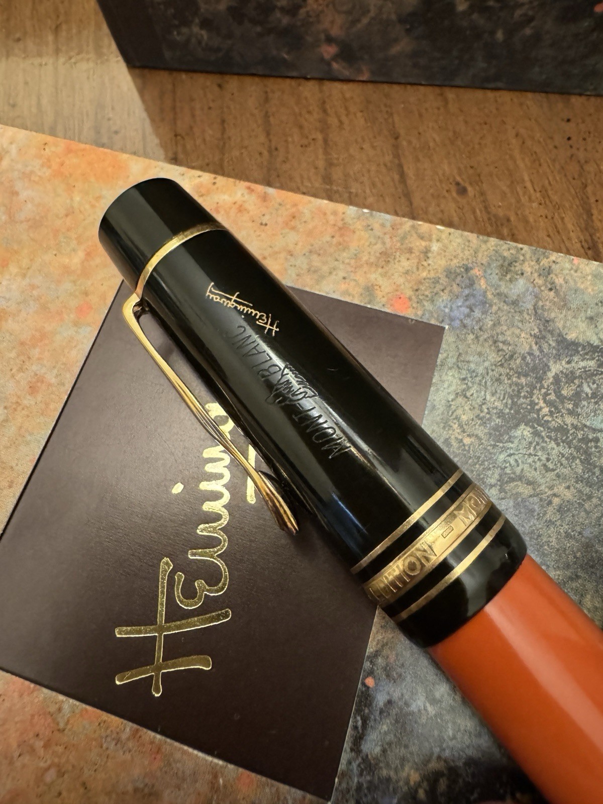 Montblanc Ernest Hemingway Writers Edition Fountain Pen B 18K Gold Nib - Image 12