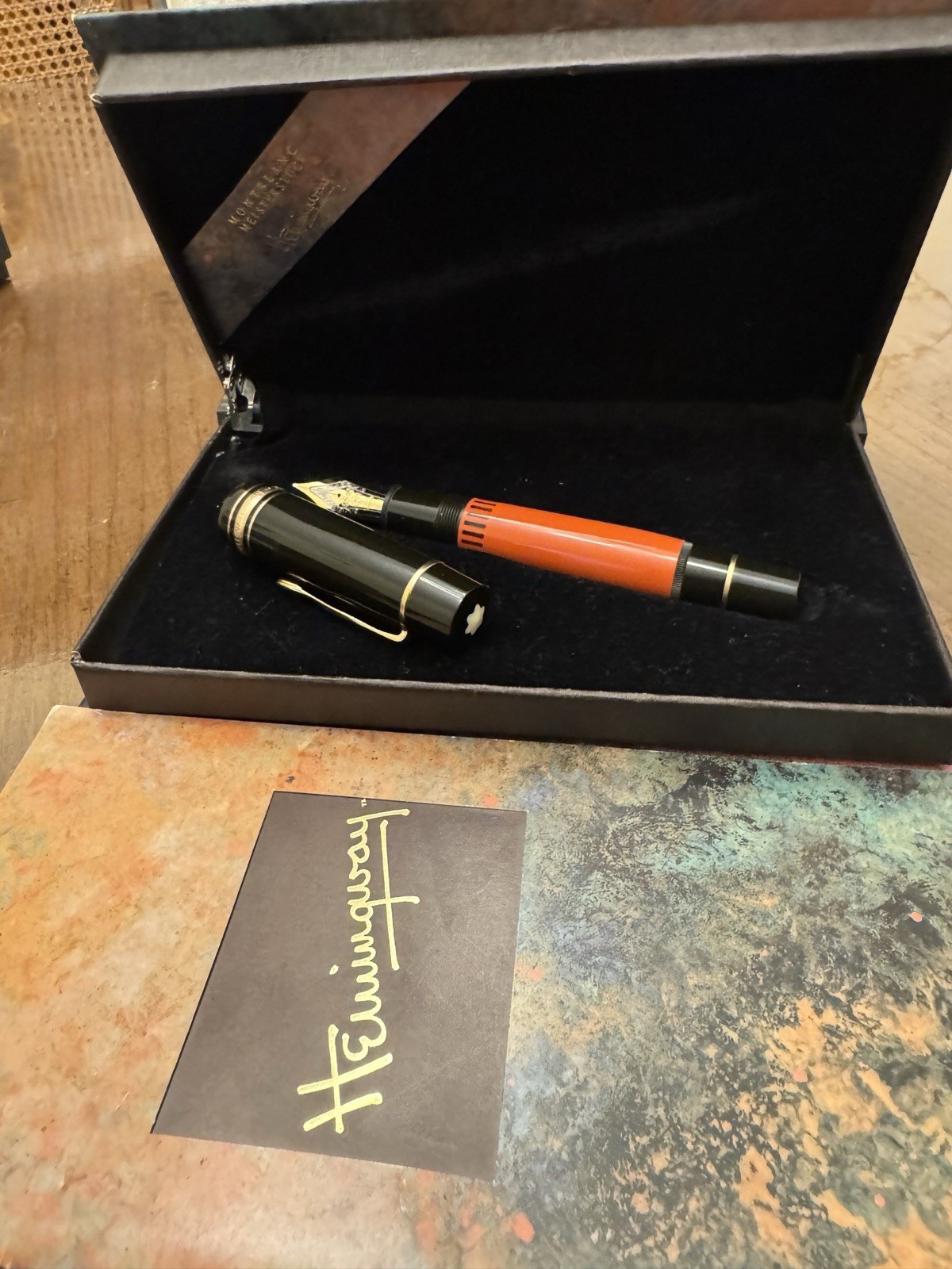 Montblanc Ernest Hemingway Writers Edition Fountain Pen B 18K Gold Nib - Image 16