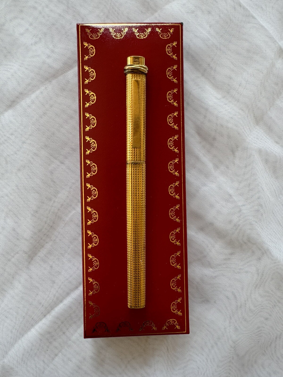 Must De Cartier Oval Trinity Vendome Vintage Rollerball