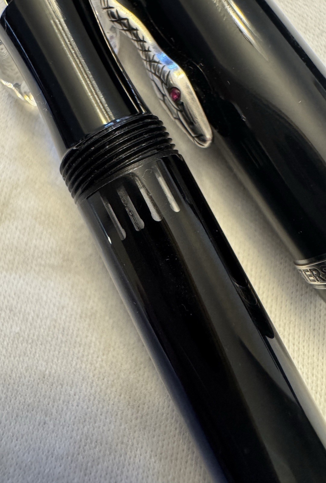 Waterman Commando Lacquered Red Fountain Pen Ballpoint Rollerball Set - Image 8