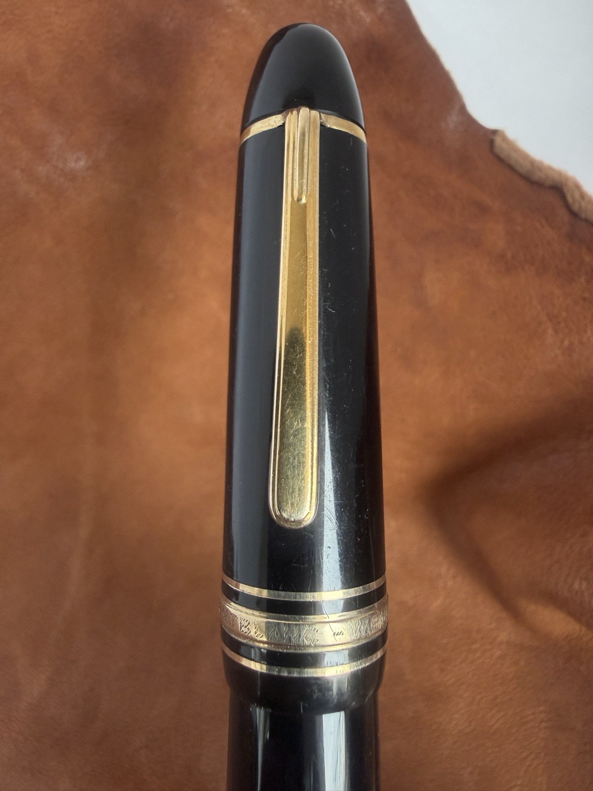 Montblanc Meisterstuck 149 Fountain Pen 18C Gold Broad Nib - Image 14