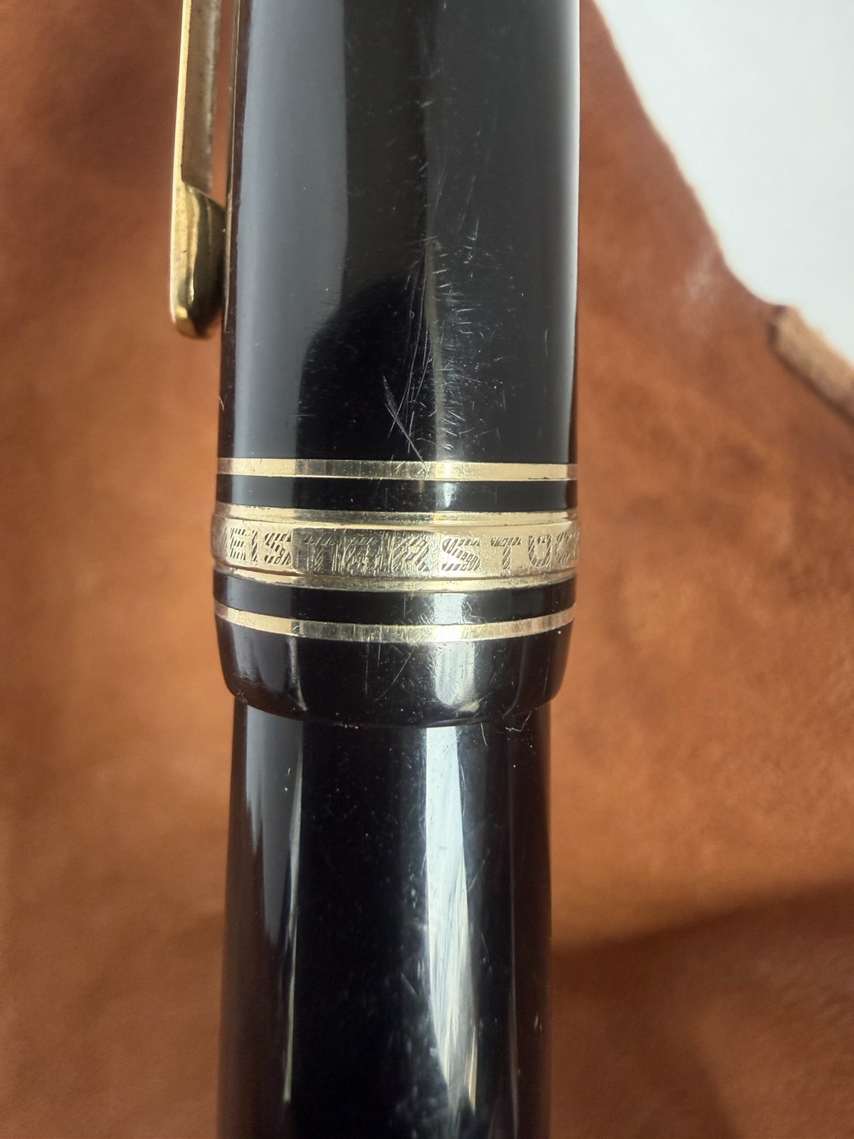 Montblanc Meisterstuck 149 Fountain Pen 18C Gold Broad Nib - Image 18