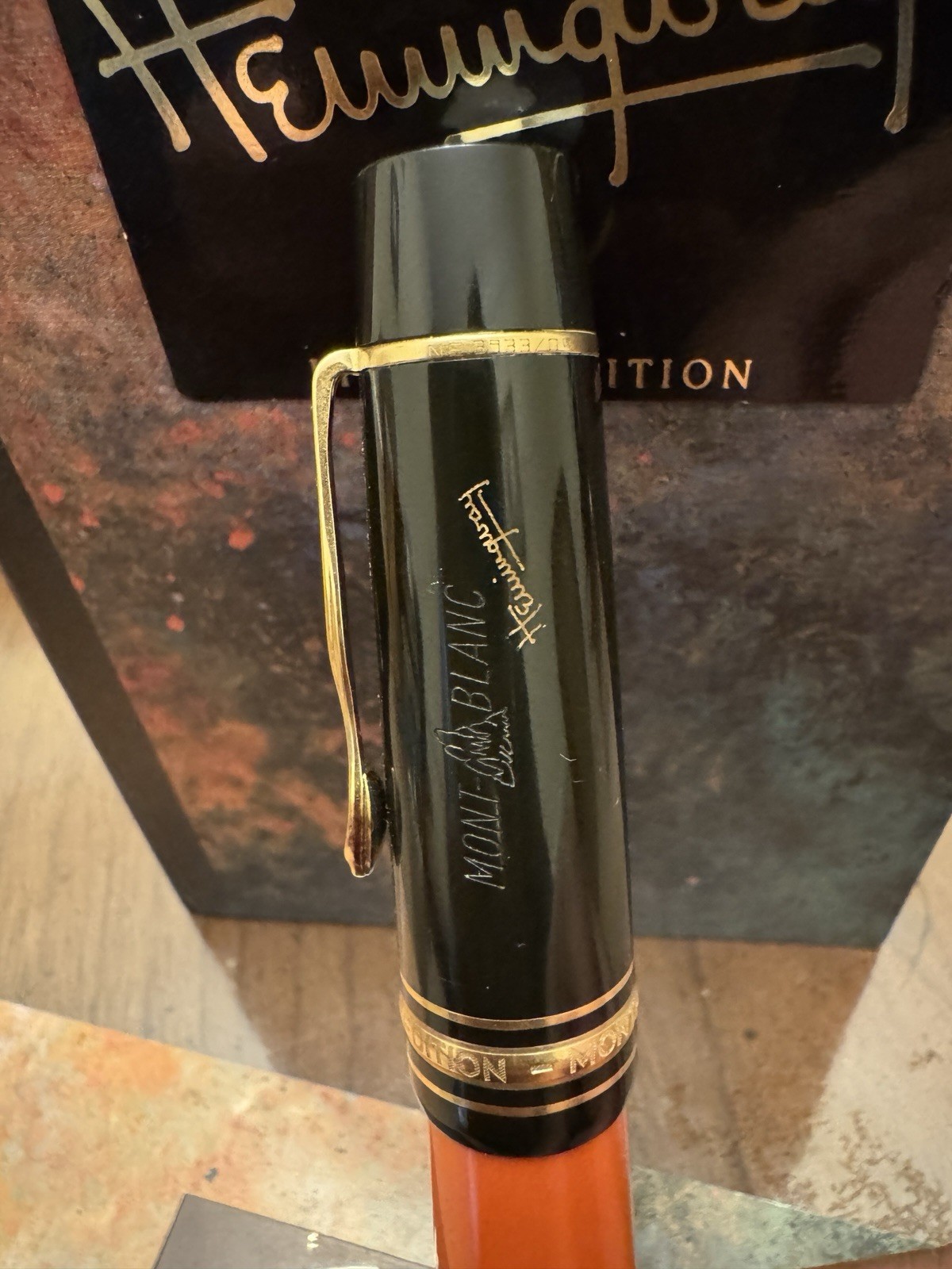 Montblanc Ernest Hemingway Writers Edition Fountain Pen B 18K Gold Nib - Image 7