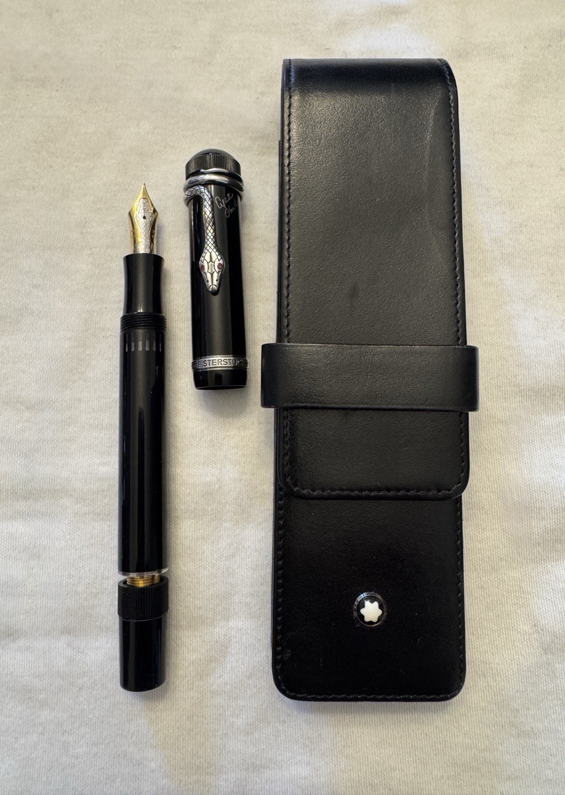 Waterman Commando Lacquered Red Fountain Pen Ballpoint Rollerball Set