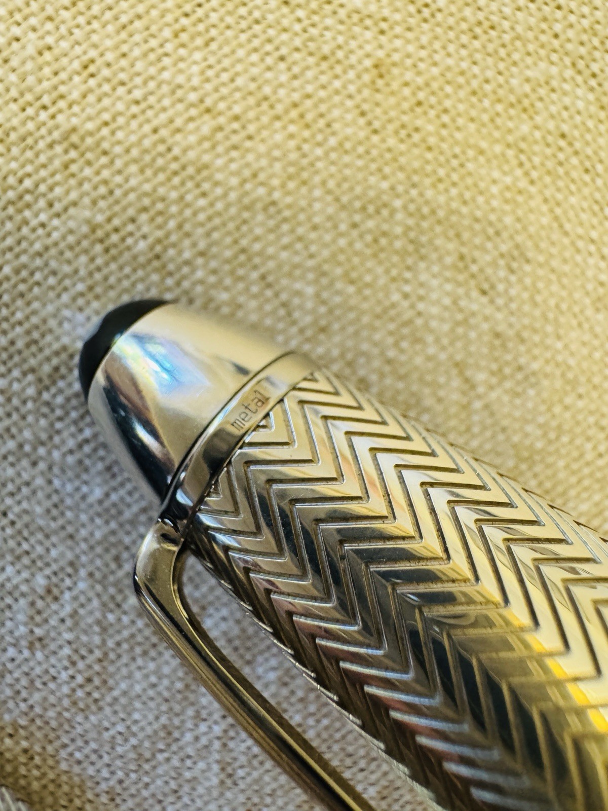 Montblanc Barley 146 Solitaire Solid Sterling Silver Fountain Pen 18K M Nib - Image 10