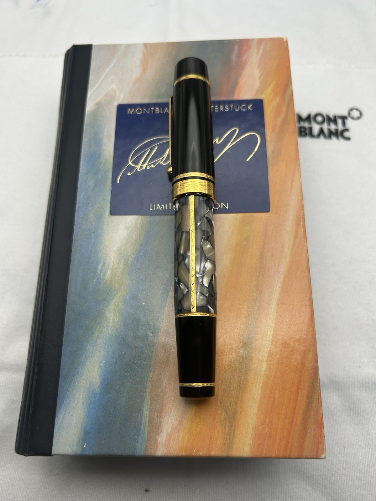 Montblanc Charles Dickens Writers Edition Set FP BP MP 18K Medium Nib - Image 5