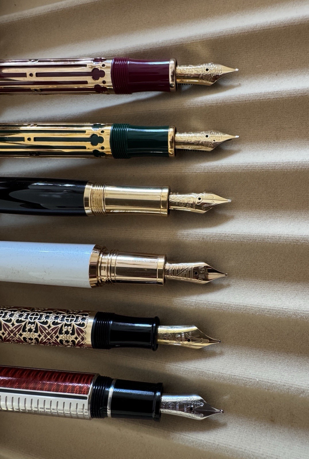 Montblanc Patron Of Art Limited Edition 6 Fountain Pens Set 18K Gold Nib - Image 5