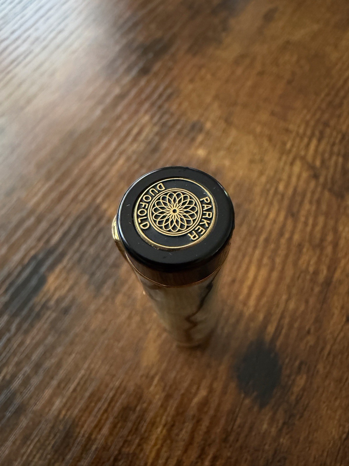 Parker Duofold International Fountain Pen Pearl & Black 18K Gold B Nib - Image 12