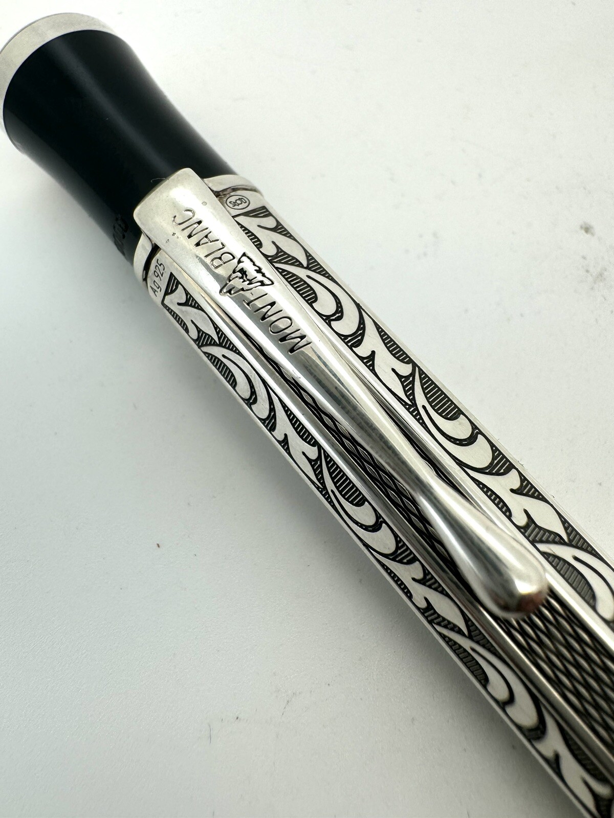Montblanc Marcel Proust Writers Edition Ballpoint Pen 925 Sterling Silver - Image 5