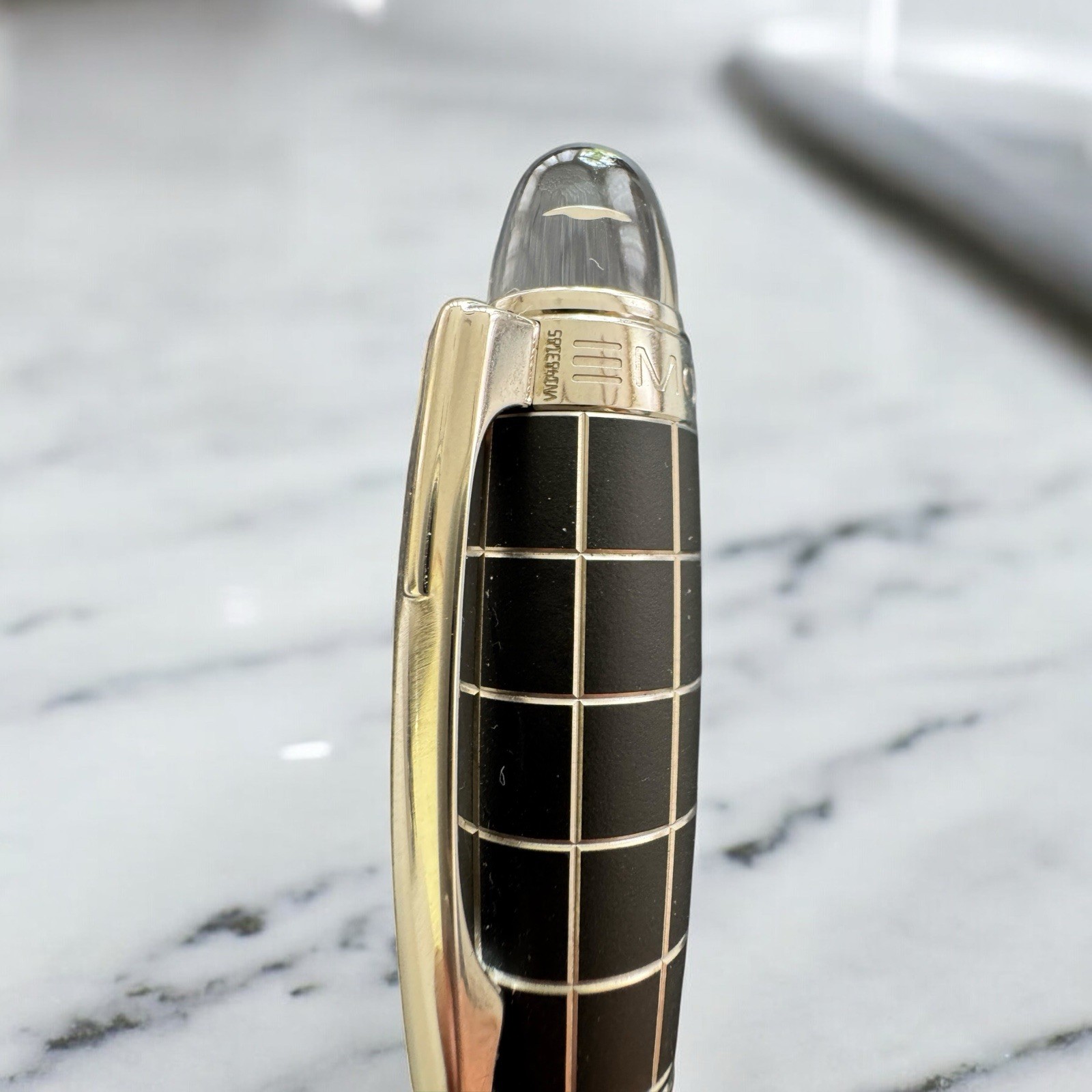 Montblanc Starwalker Fountain Pen Metal Rubber Silver Plated 14K Nib - Image 5