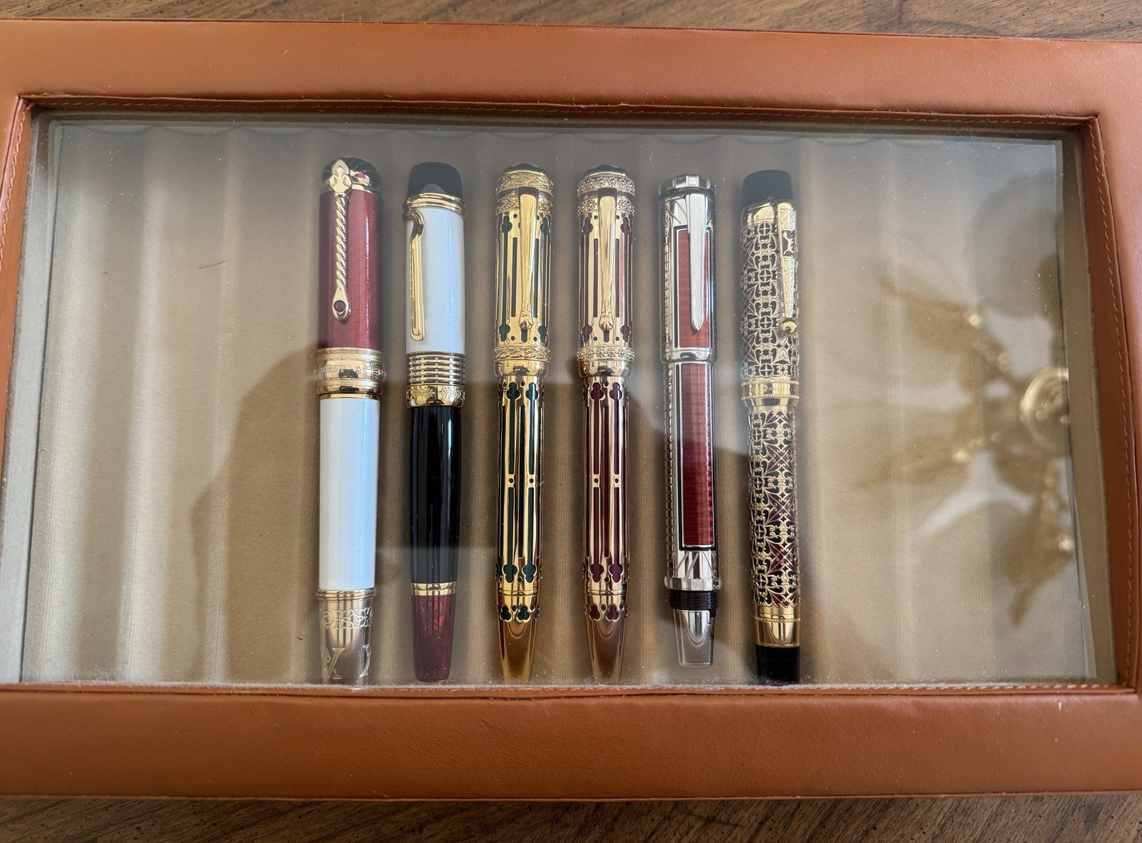 Montblanc Patron Of Art Limited Edition 6 Fountain Pens Set 18K Gold Nib - Image 14