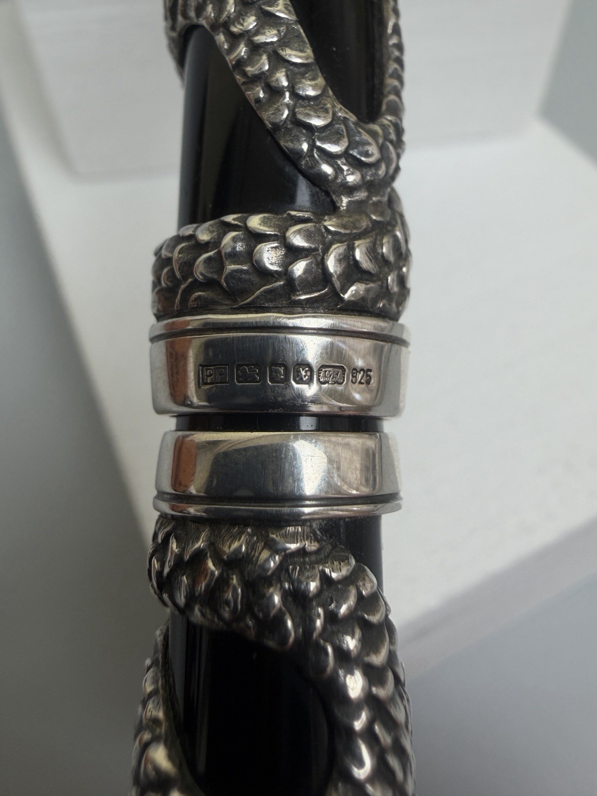 Parker Snake Limited Edition Fountain Pen Sterling Silver 18K Gold M Nib - Image 13