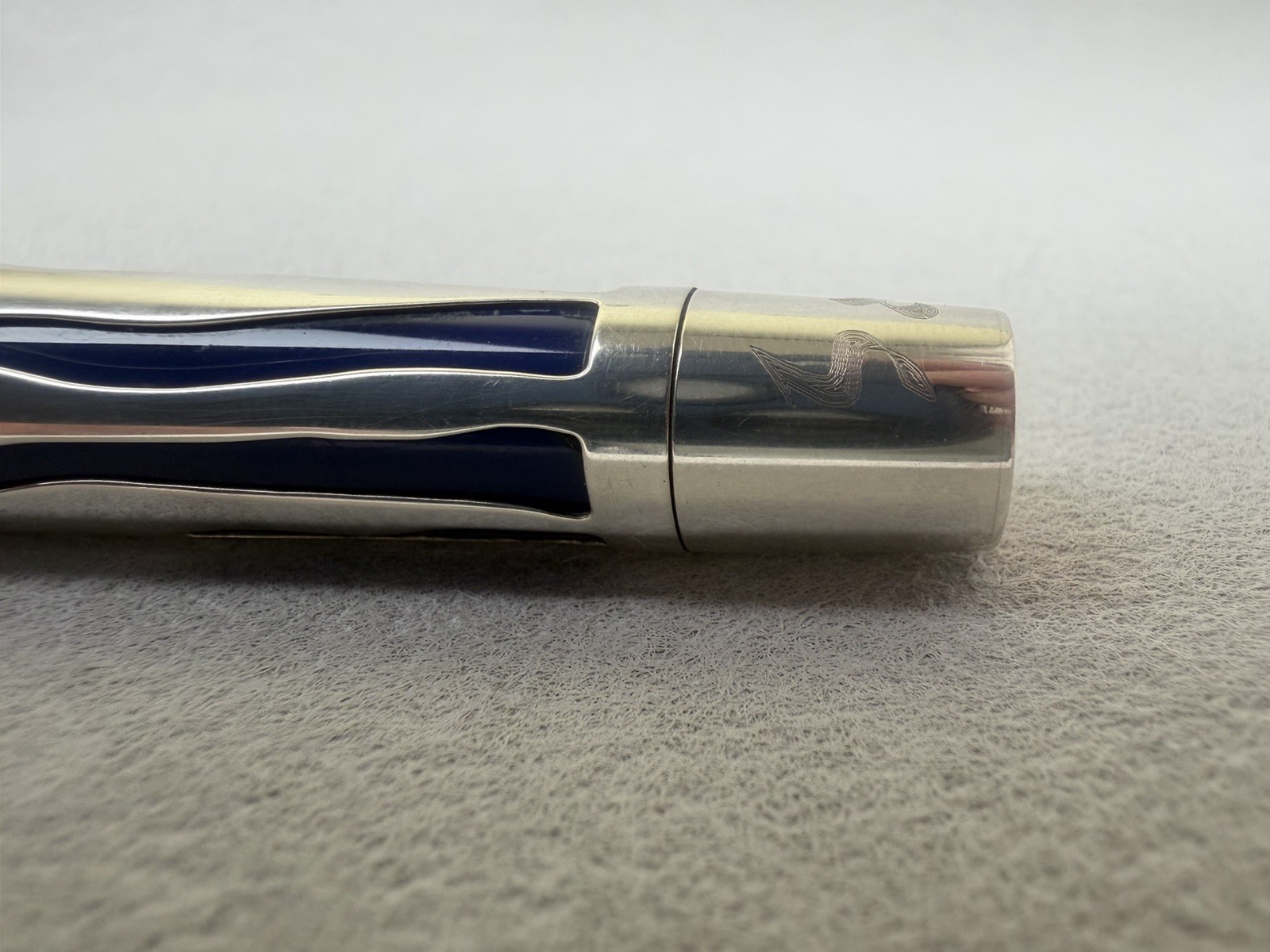 OMAS Israel Jubilee 50 Years 1948-1998 Solid Silver Fountain Pen 18K M Nib - Image 7