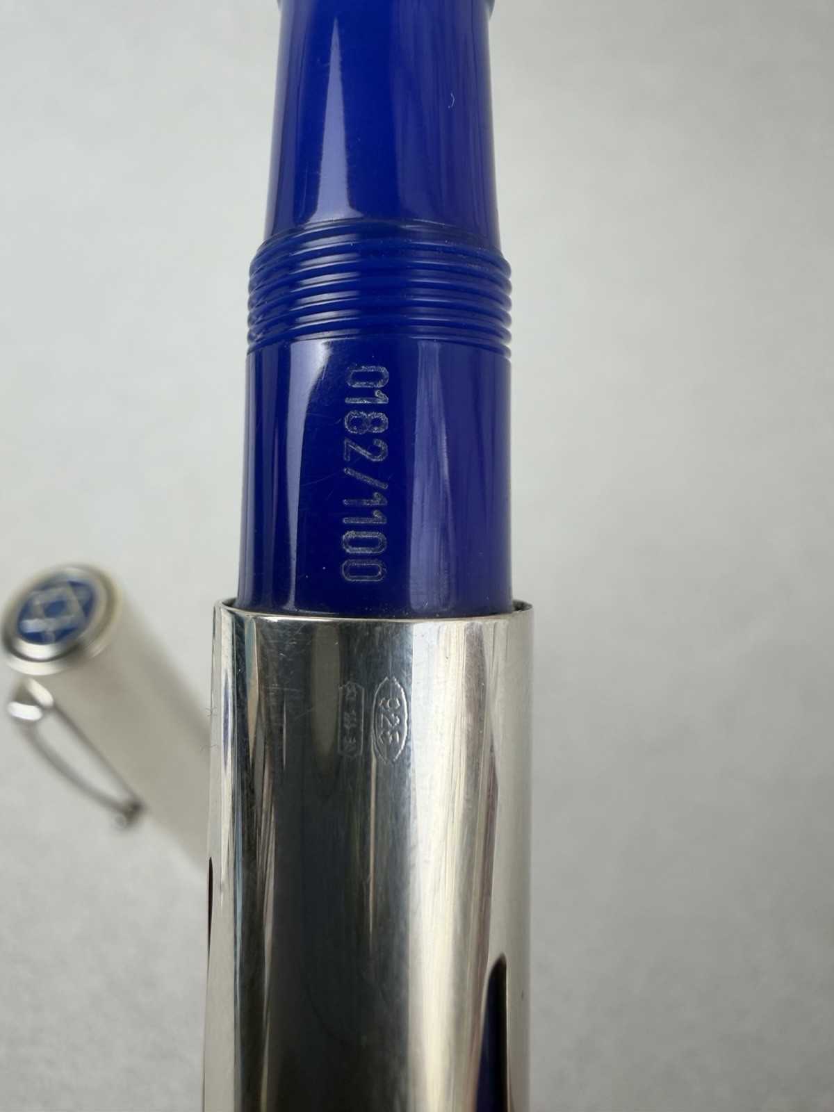 OMAS Israel Jubilee 50 Years 1948-1998 Solid Silver Fountain Pen 18K M Nib - Image 12