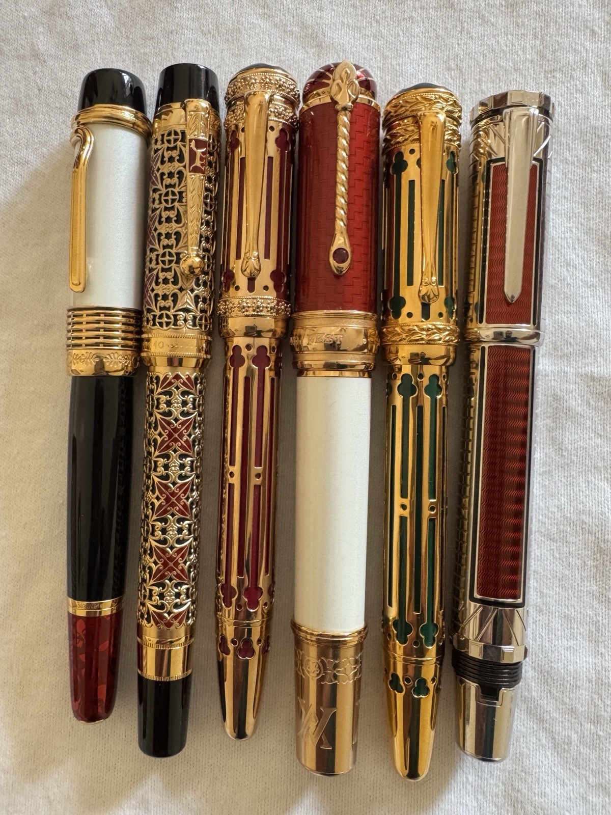 Montblanc Patron Of Art Limited Edition 6 Fountain Pens Set 18K Gold Nib - Image 13