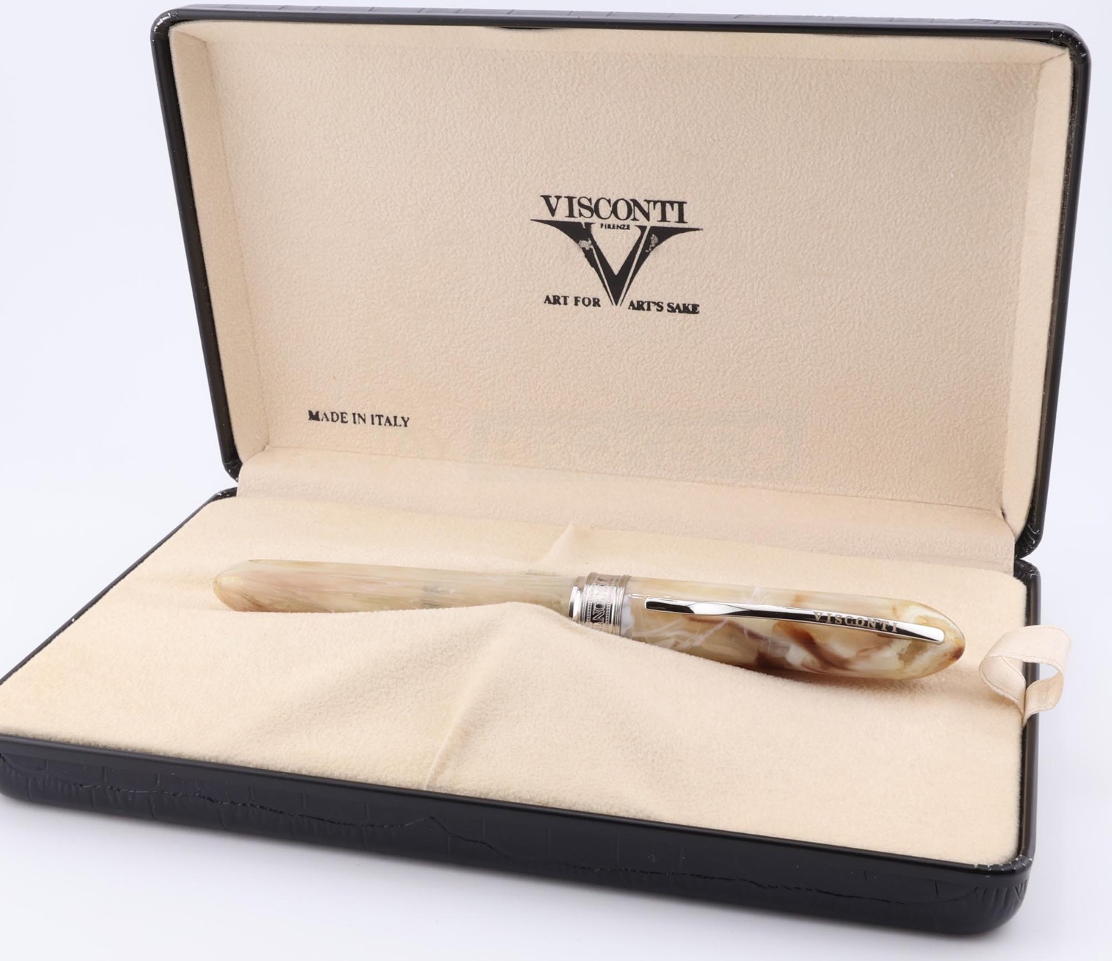 Visconti Rinascimento Star Dust Celluloid Cobalt Fountain Pen 14K M Nib - Image 3