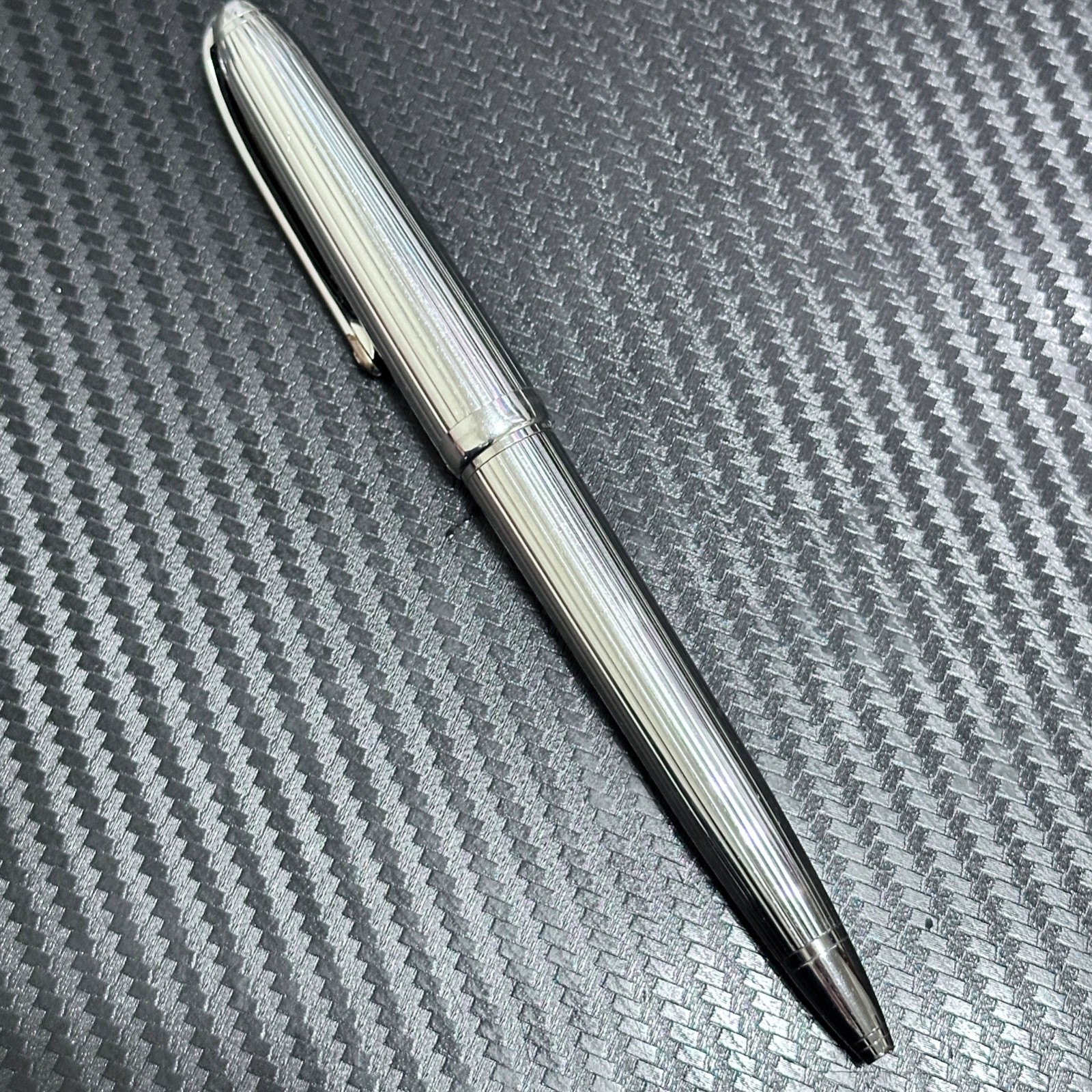 Louis Cartier Platinum and Gold Plated Ballpoint Pen Excellent Condition - Image 3