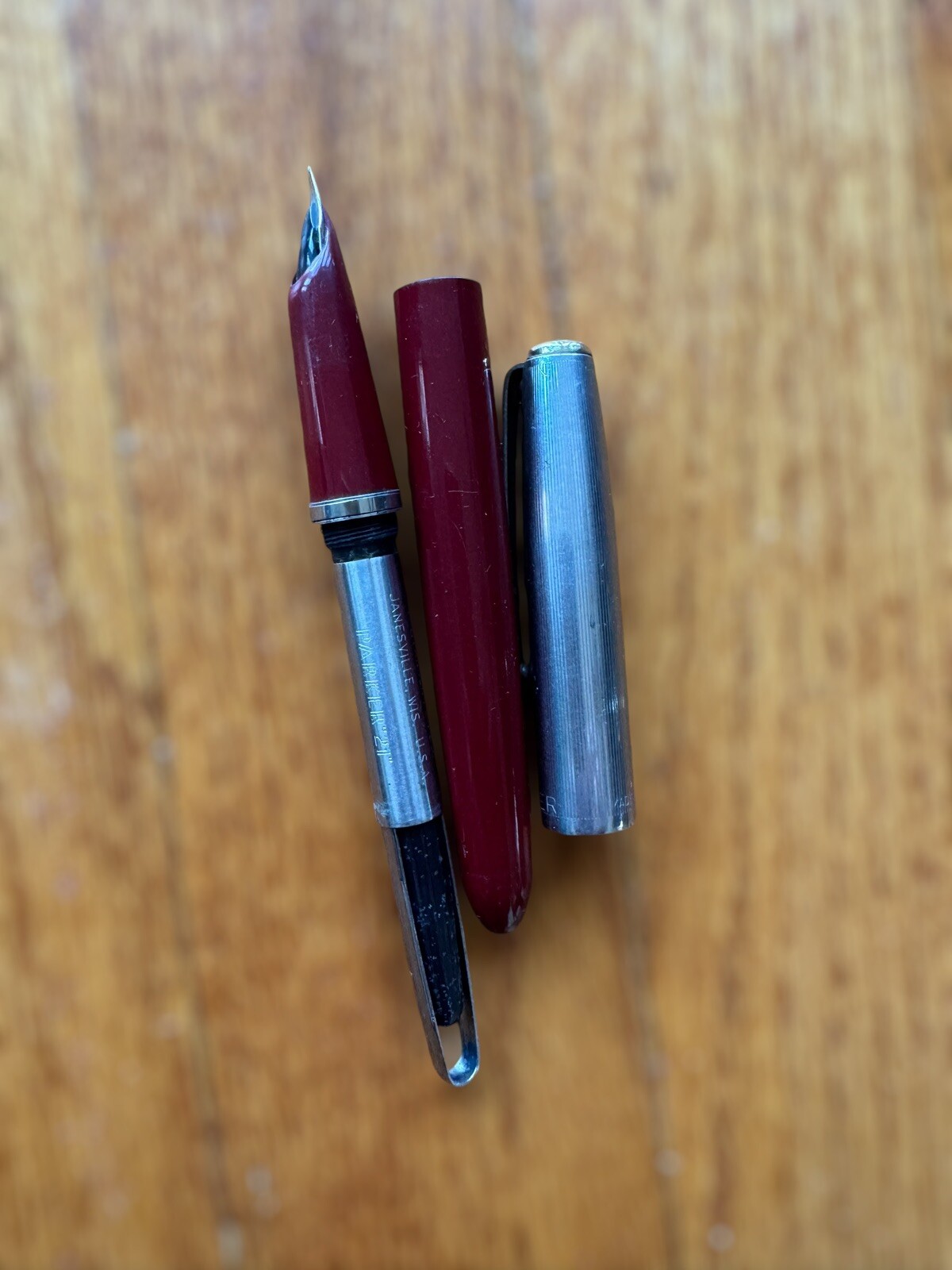 Parker Duofold Centennial Mosaic Black Special Edition Fountain Pen 18K M Nib - Image 8