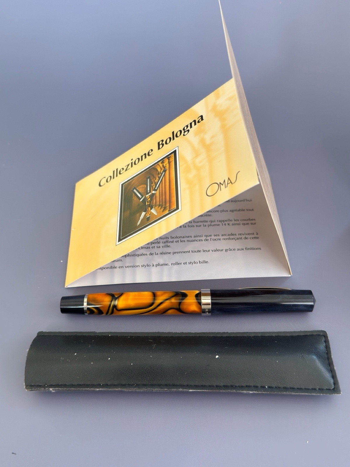 Aurora Idea Black Vintage Fountain Pen Steel Fine Nib