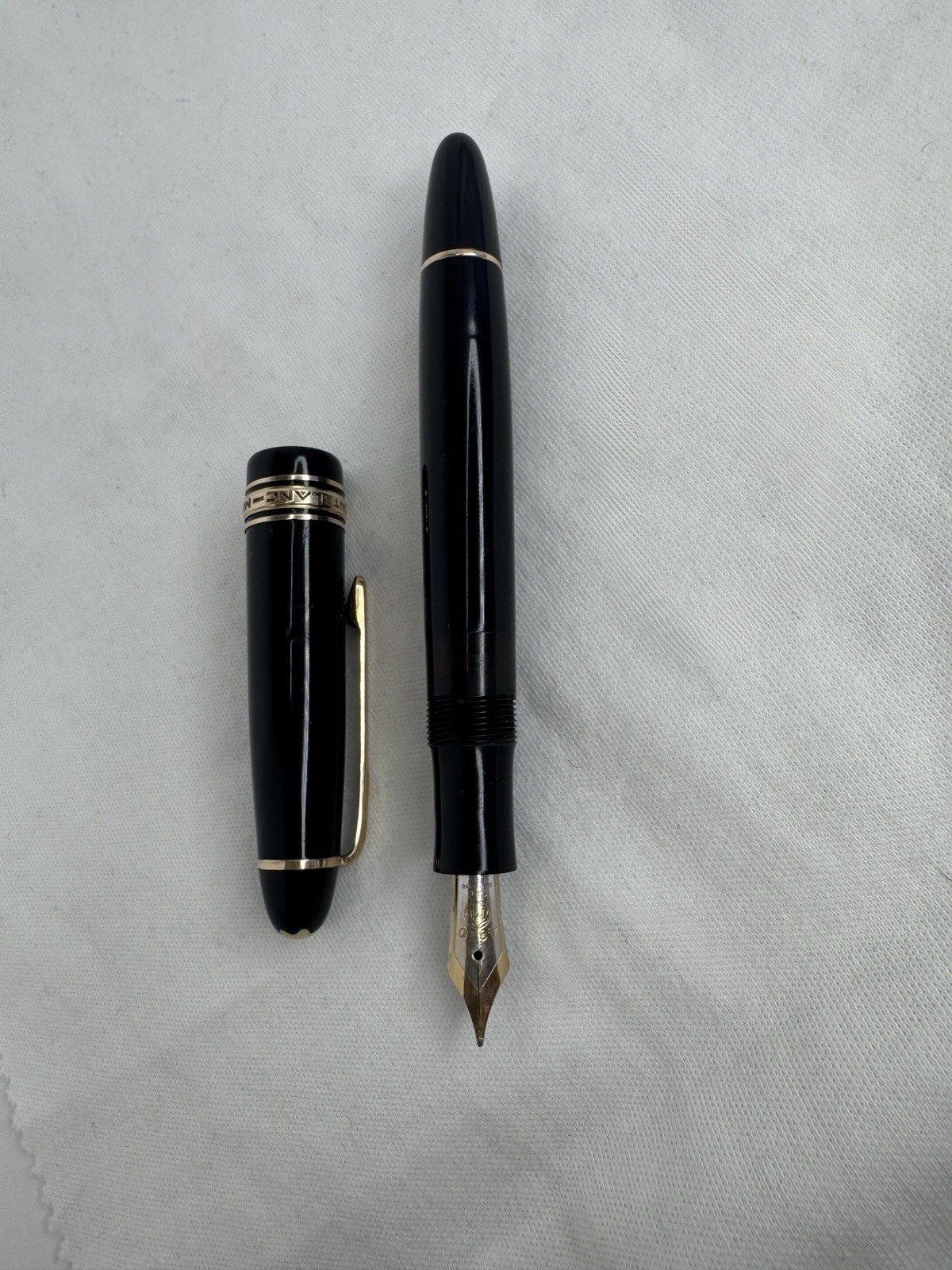 Montblanc Masterpiece 144 Celluloid 1950s Fountain Pen 14C Gold F Nib - Image 5