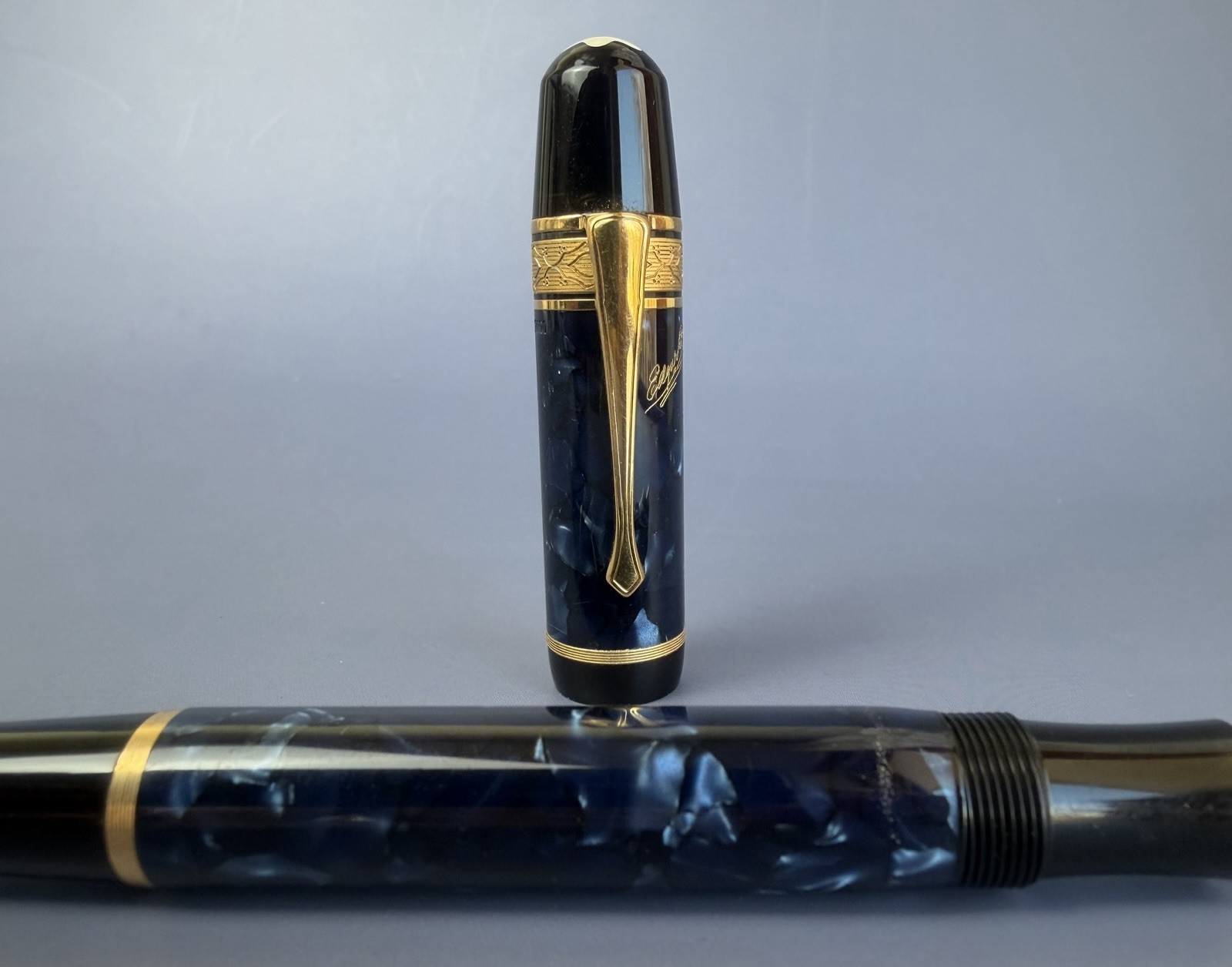 Montblanc Writers Edition Edgar Allan Poe Fountain Pen 18K M Nib - Image 6