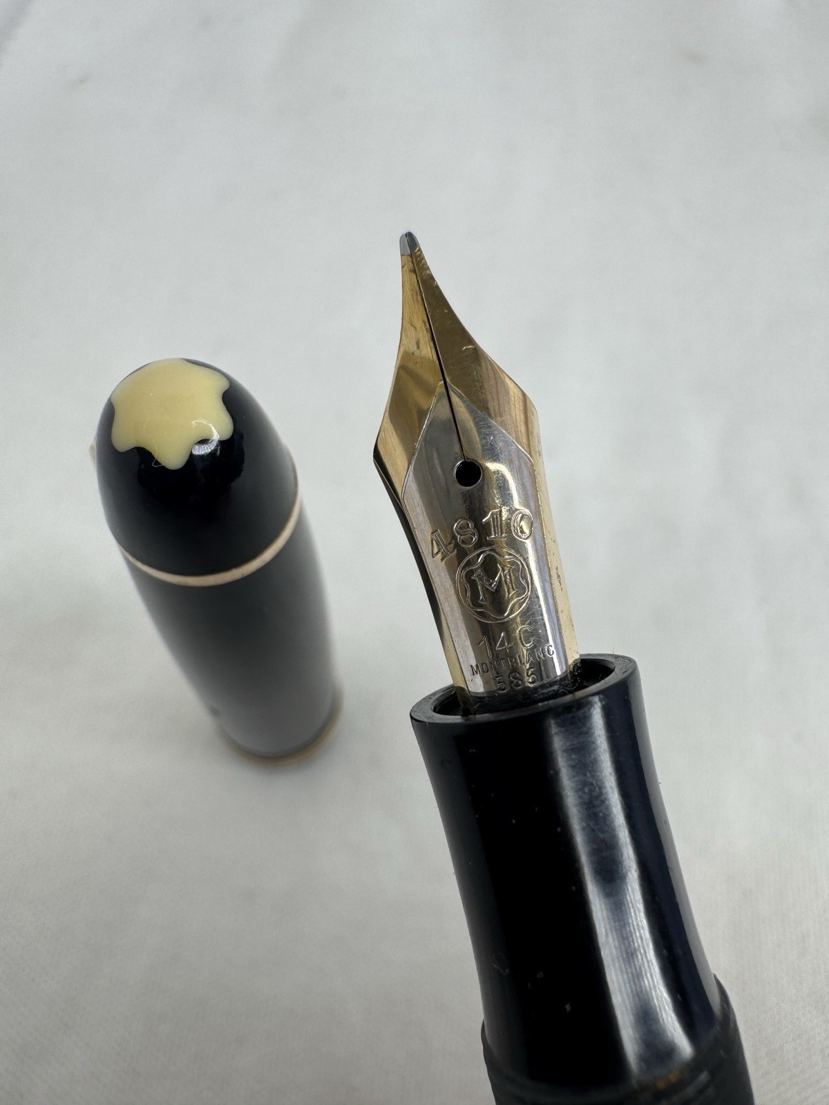 Montblanc Masterpiece 144 Celluloid 1950s Fountain Pen 14C Gold F Nib - Image 3