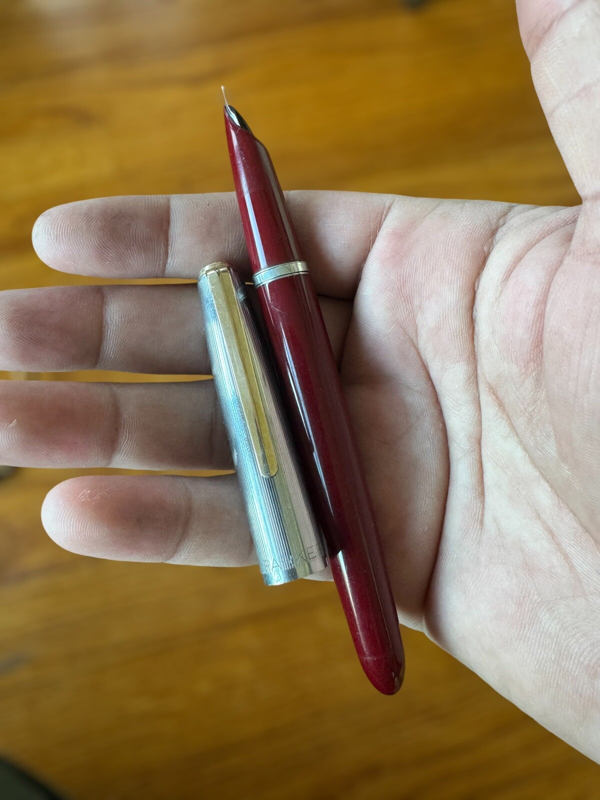 Parker Duofold Centennial Mosaic Black Special Edition Fountain Pen 18K M Nib - Image 2