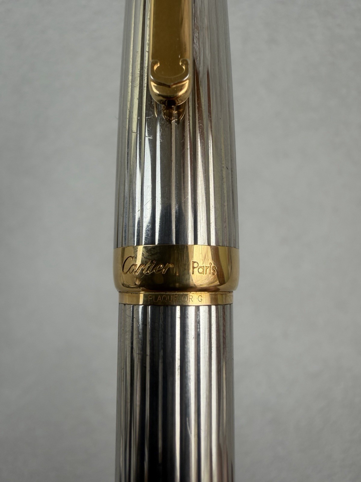 Louis Cartier Platinum and Gold Plated Ballpoint Pen Excellent Condition - Image 12
