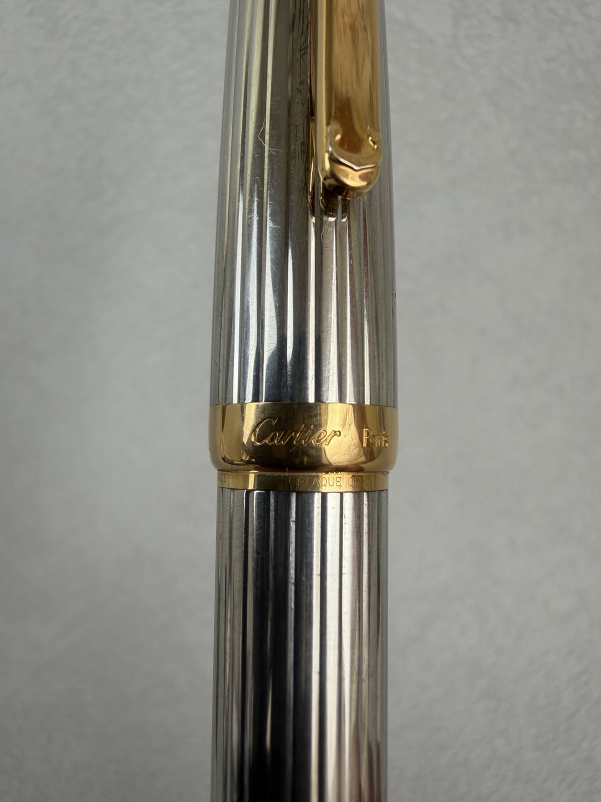 Louis Cartier Platinum and Gold Plated Ballpoint Pen Excellent Condition - Image 11