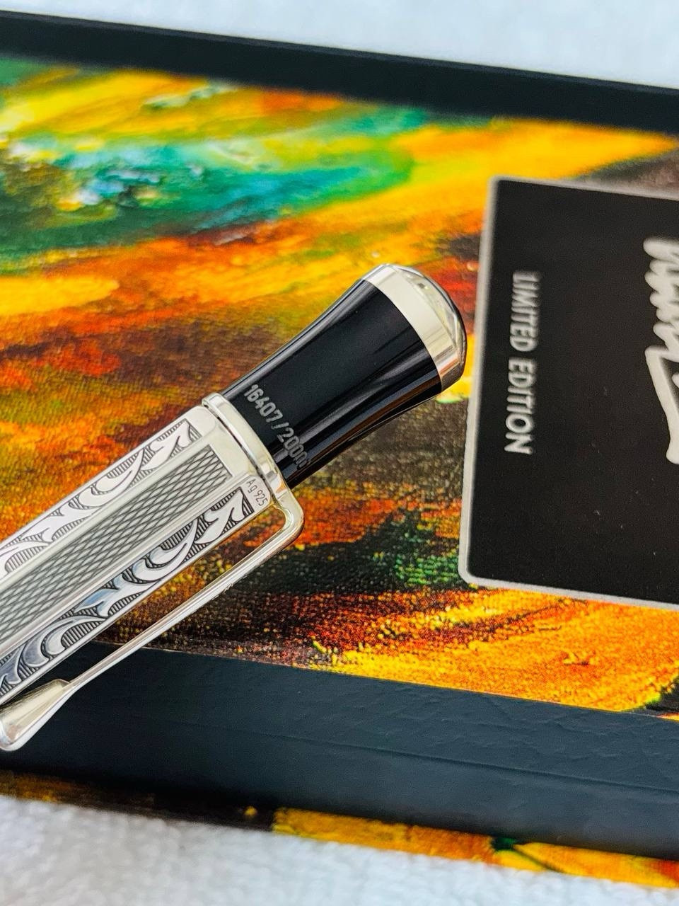 Montblanc Marcel Proust Writers Edition Ballpoint Pen 925 Sterling Silver - Image 4