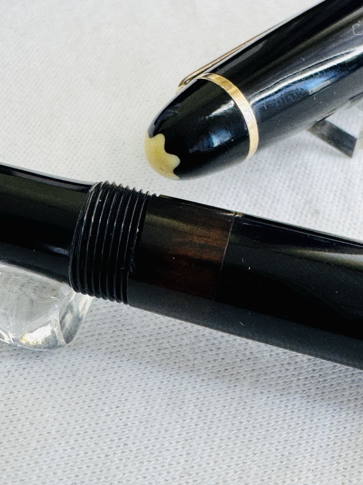 Montblanc Masterpiece 144 Celluloid 1950s Fountain Pen 14C Gold F Nib - Image 2