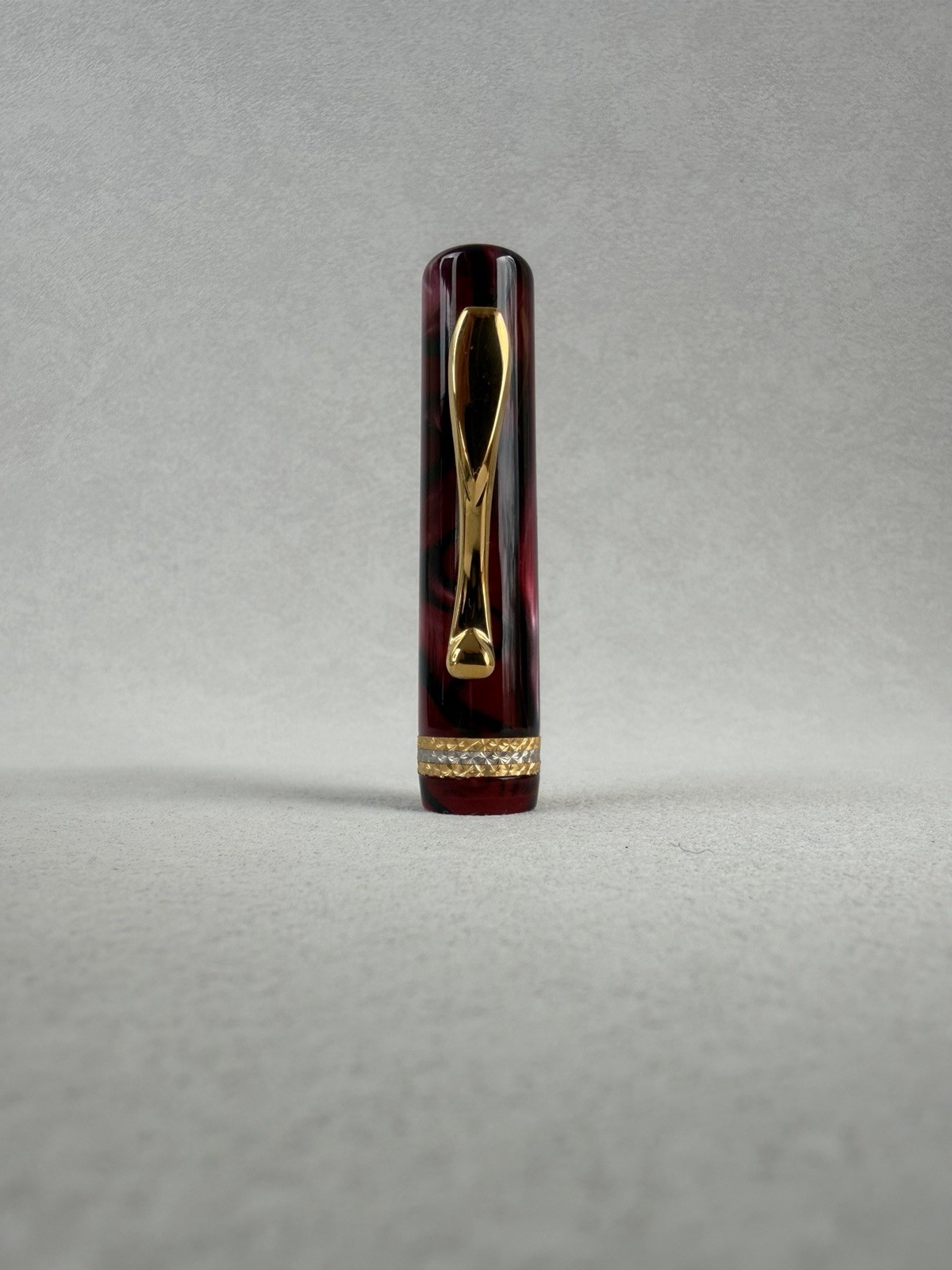 Visconti Kaleido Limited Edition 01/50 Burgundy Celluloid Fountain Pen 18K Nib - Image 13