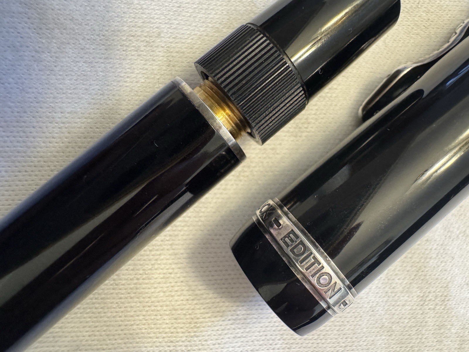 Waterman Commando Lacquered Red Fountain Pen Ballpoint Rollerball Set - Image 9