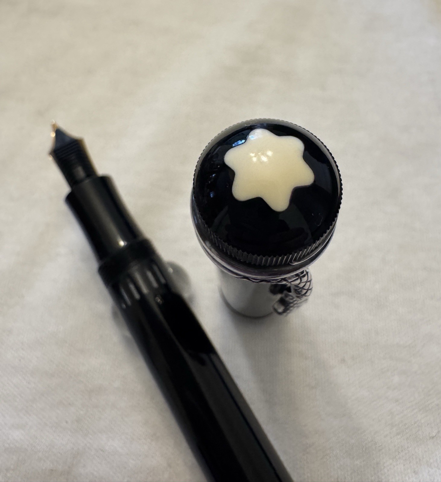 Waterman Commando Lacquered Red Fountain Pen Ballpoint Rollerball Set - Image 5