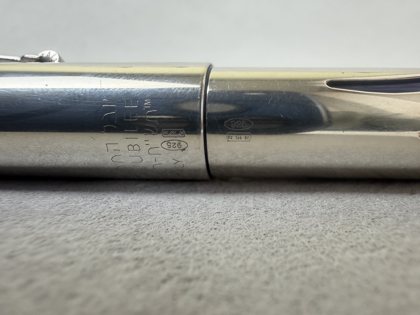 OMAS Israel Jubilee 50 Years 1948-1998 Solid Silver Fountain Pen 18K M Nib - Image 6